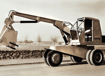L300: перший гідравлічний екскаватор Liebherr, 1954 рік.